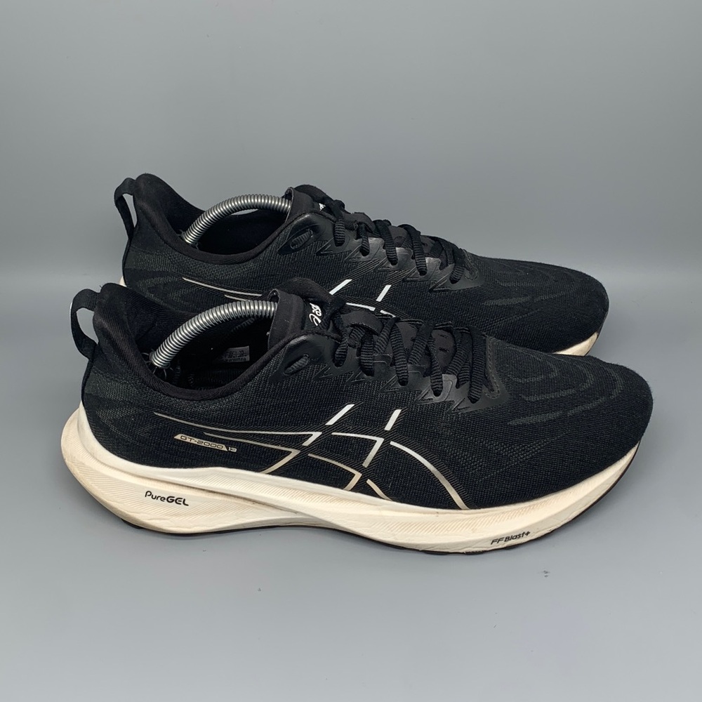 ASICS GT‑2000 13 Black/Cream Running‎ Shoes 1011B861 Men’s Sz 11